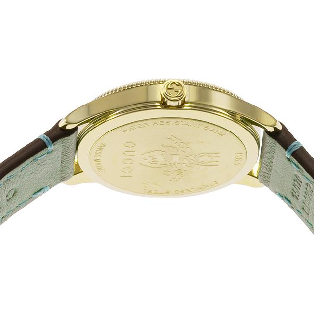 グッチ ジータイムレス クォーツ 電池式 腕時計 ブランド レディース GUCCI YA1265040 シルバー グリーン スイス製 高級 おしゃれ 防水 軽い 華奢 かわいい プレゼント 女性 実用的_3