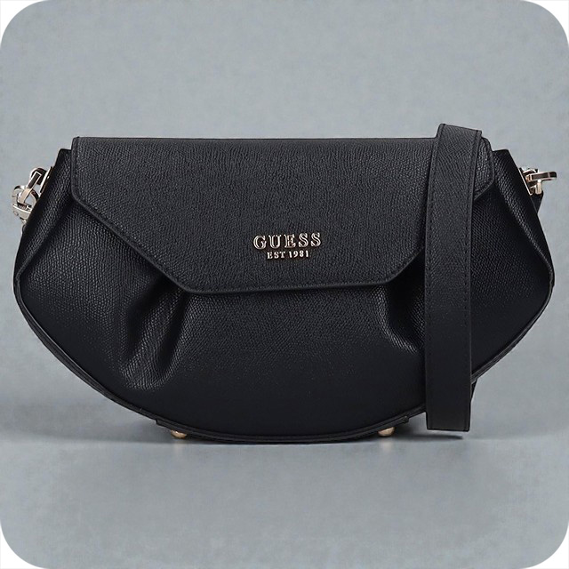 ゲス ボディバッグ レディース ブランド GUESS AMORETTE Flap Crossbody ショルダーバッグ BG789820 BLACK バッグ 軽量 小さめ 高級 おしゃれ プレゼント 女性 実用的 かわいい