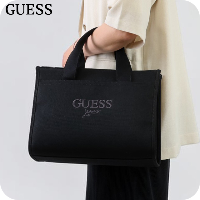 ゲス トートバッグ レディース ブランド GUESS 2WAY CB3068024 ブラック 軽量 手提げ 高級 おしゃれ プレゼント 女性 実用的 かわいい