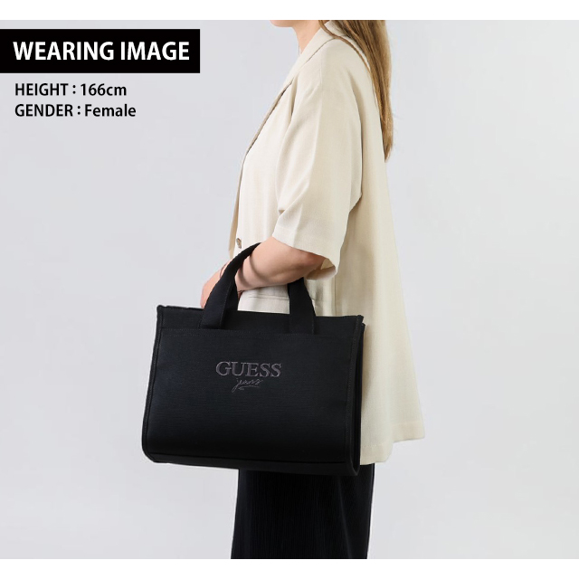 ゲス トートバッグ レディース ブランド GUESS 2WAY CB3068024 ブラック 軽量 手提げ 高級 おしゃれ プレゼント 女性 実用的 かわいい_6