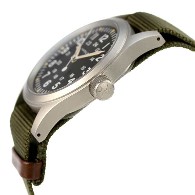 ハミルトン 腕時計 メンズ カーキ フィールド 38mm 手巻き H69439931 HAMILTON ブラック×グリーン 時計｜au PAY  マーケット