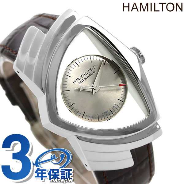 あす着 ハミルトン ベンチュラ 34mm 自動巻き メンズ 腕時計 H Hamilton 時計 シルバー ブラウンの通販はau Pay マーケット 腕時計のななぷれ