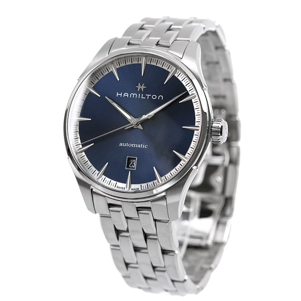 ハミルトン ジャズマスター オート 40mm 自動巻き メンズ 腕時計 H32475140 HAMILTON ブルー プレゼント ギフト_1