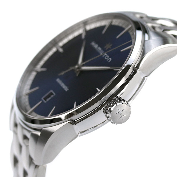 ハミルトン ジャズマスター オート 40mm 自動巻き メンズ 腕時計 H32475140 HAMILTON ブルー プレゼント ギフト_2