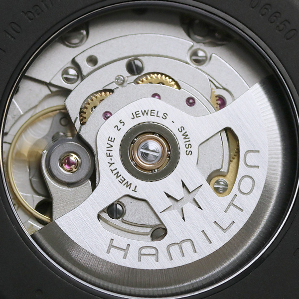 ハミルトン カーキ フィールド オート 42mm チタン 自動巻き メンズ 腕時計 H70665533 HAMILTON ブラック×ブラウン_5