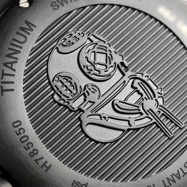 ハミルトン カーキ ネイビー ビロウゼロ 50mm チタン 自動巻き メンズ 腕時計 H78505330 HAMILTON オールブラック 黒 ブランド おしゃれ 防水 プレゼント 男性 実用的_5