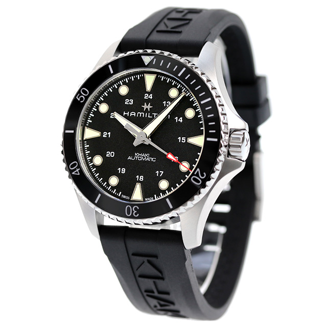 ハミルトン カーキ ネイビー スキューバ オート 43mm 自動巻き 腕時計 メンズ HAMILTON H82515330 アナログ ブラック 黒 スイス製_1
