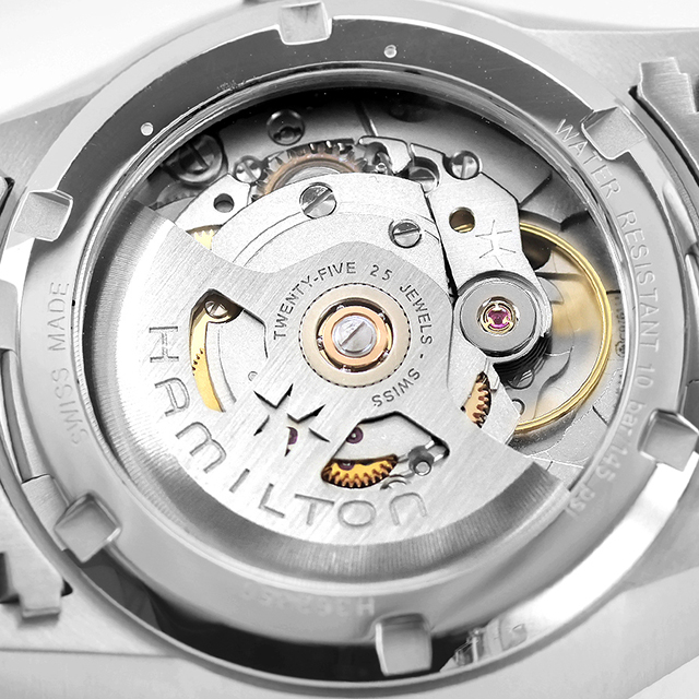 ハミルトン ジャズマスター Performer Automatic 38mm 自動巻き 腕時計 ブランド メンズ HAMILTON JAZZMASTER H36235140 アナログ ブルー スイス製 おしゃれ 防水 プレゼント 男性 実用的_6