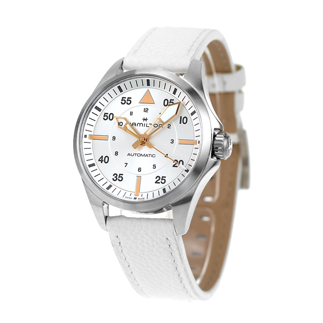 ハミルトン カーキ アビエーション カーキ パイロット オートマティック 36mm 自動巻き 腕時計 ブランド メンズ HAMILTON H76215850 アナログ シルバー ホワイト 白 スイス製_1
