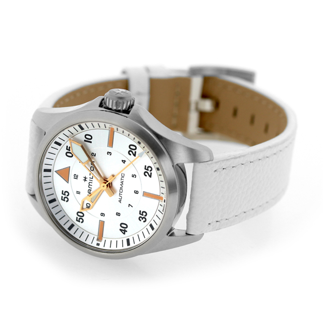 ハミルトン カーキ アビエーション カーキ パイロット オートマティック 36mm 自動巻き 腕時計 ブランド メンズ HAMILTON H76215850 アナログ シルバー ホワイト 白 スイス製_3