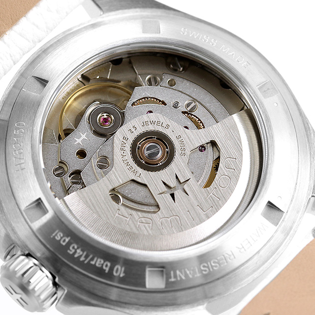 ハミルトン カーキ アビエーション カーキ パイロット オートマティック 36mm 自動巻き 腕時計 ブランド メンズ HAMILTON H76215850 アナログ シルバー ホワイト 白 スイス製_6