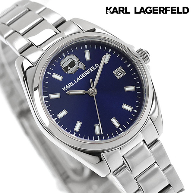 カール・ラガーフェルド ラウンド エッセンシャル クォーツ 電池式 腕時計 ブランド レディース KARL LAGERFELD R0553107507 アナログ ブルー おしゃれ 防水 かわいい プレゼント 女性 実用的 19,008円