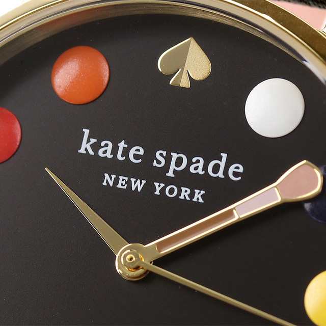 ケイトスペード ニューヨーク メトロ クオーツ 腕時計 レディース 革ベルト KATE SPADE NEW YORK KSW1767 アナログ ブラック