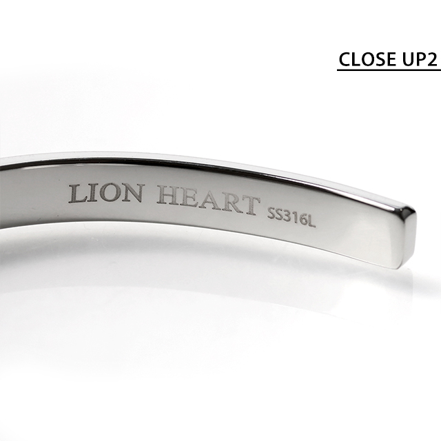 ライオンハート バングル メンズ ブランド LION HEART ステンレススチール LHMB003NS シルバー アクセサリー_3