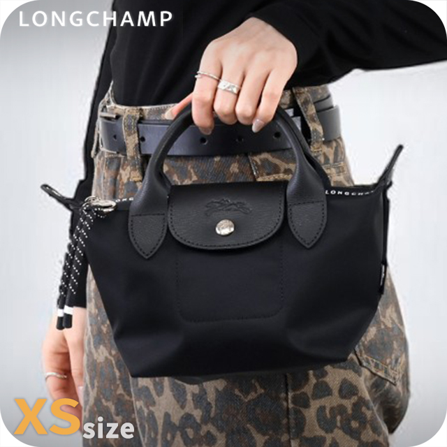 ロンシャン ショルダーバッグ レディース ブランド LONGCHAMP プリアージュ エナジー XS トップハンドルバッグ ハンドバッグ 2WAY L1500HSR001 ブラック バッグ 斜めがけ 高級 おしゃれ プレゼント 女性 実用的 かわいい
