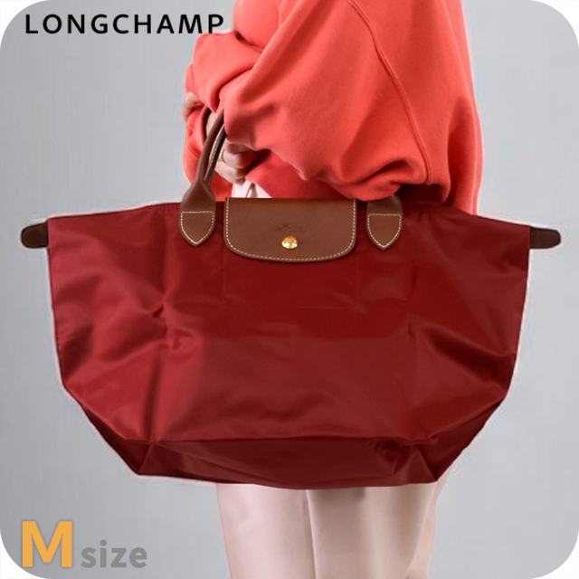 ロンシャン トートバッグ レディース ブランド LONGCHAMP プリアージュ オリジナル M トップハンドルバッグ 折り畳み 軽量 L1623089P59 レッド バッグ 軽量 手提げ 高級 おしゃれ プレゼント 女性 実用的 かわいい