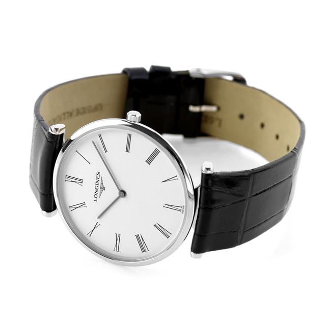 ロンジン グランクラシック クオーツ 腕時計 ブランド メンズ LONGINES L4.709.4.21.2 アナログ ホワイト ブラック 黒 スイス製 おしゃれ 防水 プレゼント 男性 実用的_3