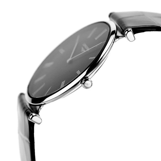 ロンジン グランクラシック クオーツ 腕時計 ブランド メンズ LONGINES L4.709.4.51.2 アナログ ブラック 黒 スイス製 おしゃれ 防水 プレゼント 男性 実用的_2