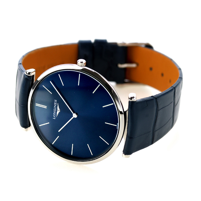 ロンジン グランクラシック クォーツ 電池式 腕時計 ブランド メンズ LONGINES L4.766.4.95.2 アナログ ブルー スイス製 おしゃれ 防水 プレゼント 男性 実用的_3
