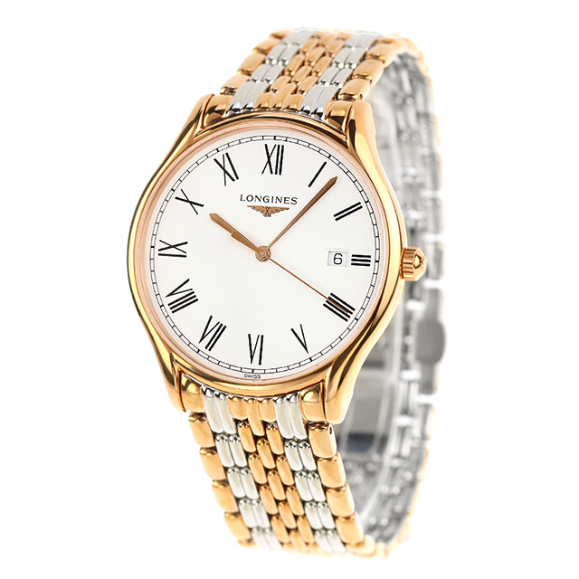 腕時計メンズ電池交換済みLONGINESロンジン稼働クォーツ金ゴールド文字