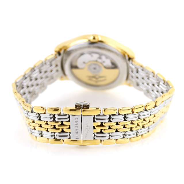 ロンジン リール 自動巻き 腕時計 ブランド メンズ LONGINES L4.860.2.12.7 アナログ ホワイト ゴールド シルバー 白 スイス製 おしゃれ 防水 プレゼント 男性 実用的_4