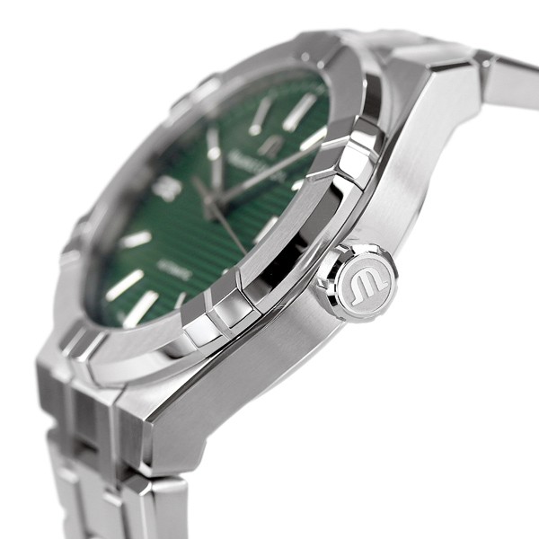 モーリスラクロア アイコン オートマティック 39mm スイス製 自動巻き メンズ 腕時計 AI6007-SS002-630-1 MAURICE  LACROIX グリーン｜au PAY マーケット