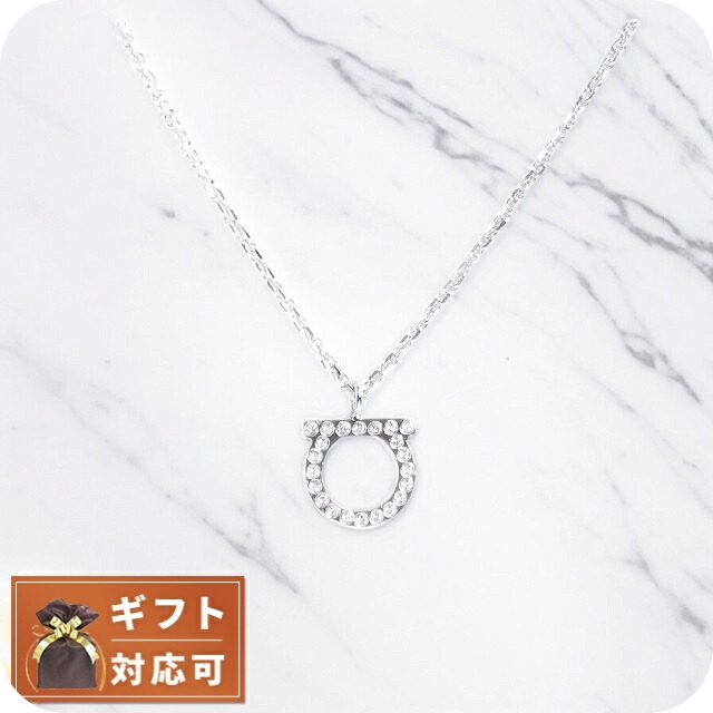 フェラガモ FERRAGAMO ネックレス ガンチーニ GANCINO 760132 696657 レディース シルバー