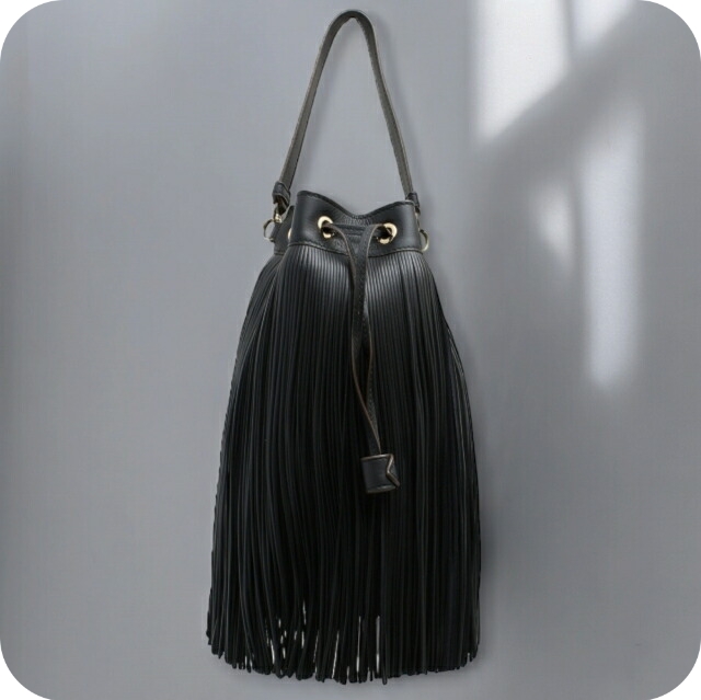 ジェイアンドエムデヴィッドソン J&M DAVIDSON ショルダーバッグ LFRG-0XX-SCNP-999G レディース ザ フリンジ THE FRINGE ブラック