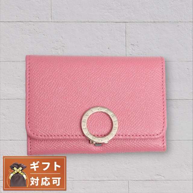 ブルガリ BVLGARI カードケース 287612-GRAIN-PNK-MEDIUM レディース ブルガリブルガリ BB キャンディクオーツ ピンク