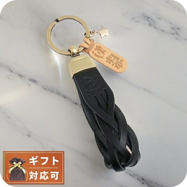 イルビゾンテ IL BISONTE キーリング キーホルダー SKH040-PG0001-BK109B メンズ レディース NERO ブラックの通販は 5,130円