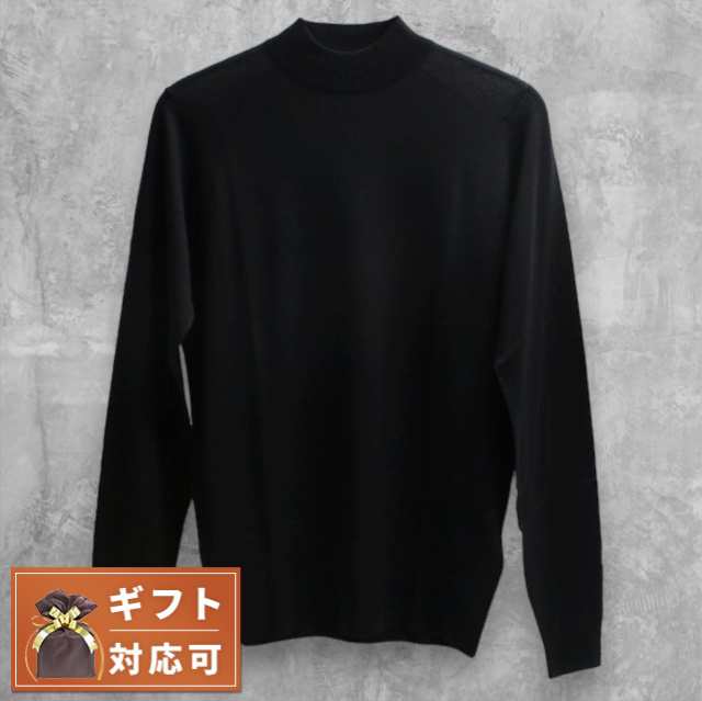 ジョンスメドレー JOHN SMEDLEY HARCOURT モックネック ニット HARCOURT-BLACK-L メンズ black