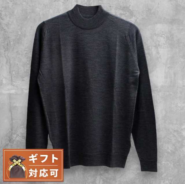 ジョンスメドレー JOHN SMEDLEY HARCOURT モックネック ニット HARCOURT-CHARCOAL -XL メンズ charcoal