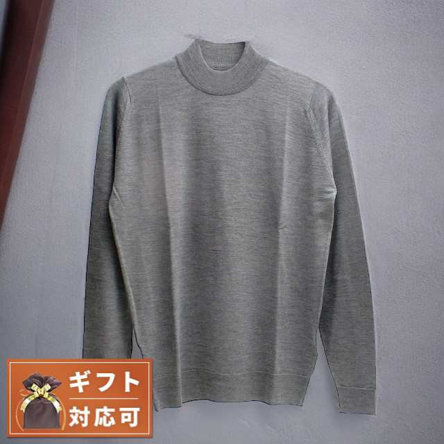 ジョンスメドレー JOHN SMEDLEY HARCOURT モックネック ニット HARCOURT-SILVER-M メンズ silver