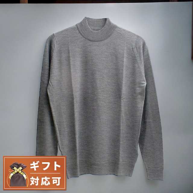 ジョンスメドレー JOHN SMEDLEY HARCOURT モックネック ニット HARCOURT-SILVER-L メンズ silver