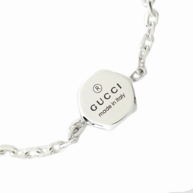 グッチ GUCCI TRADEMARK BRACELET ブレスレット 779169-J8400-8106-17 レディース シルバー_1