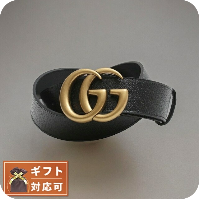 GUCCI グッチ ゴールド バックル ブラック ベルト 男女兼用 imgrc0174268166.jpg