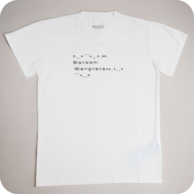 メゾンマルジェラ MAISON MARGIELA クルーネック 半袖Tシャツ S51GC0515S22816100-S レディース フォントジェネレーター ホワイト
