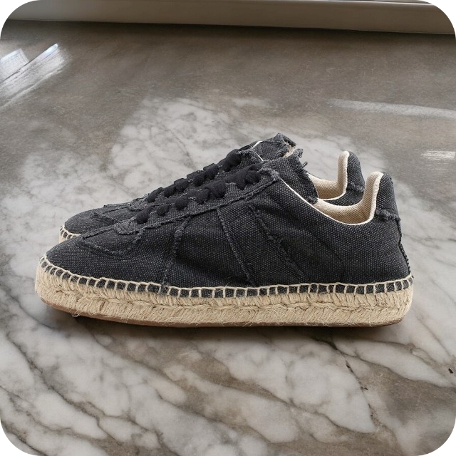 メゾンマルジェラ MAISON MARGIELA スニーカー S58WS0214P4751T8013-370 レディース レプリカ エスパドリーユ ブラック