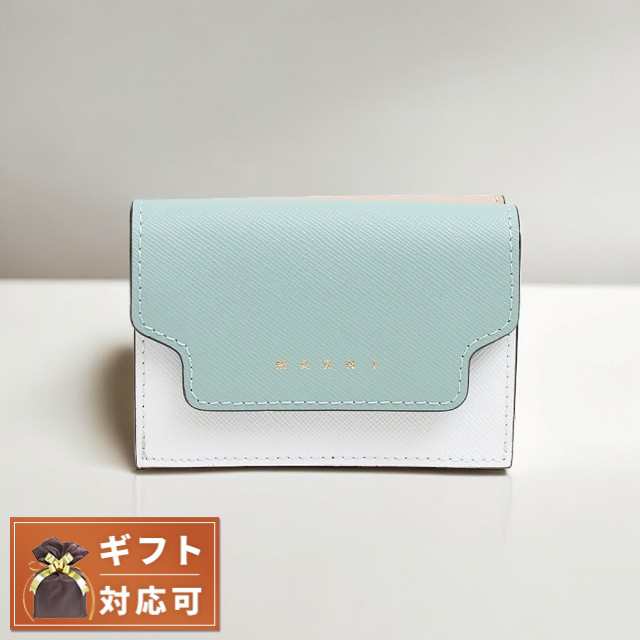 マルニ MARNI 三つ折り財布 PFMOW02U23-Z120N PFMOW02U23-LV520-Z120N レディース グリーン