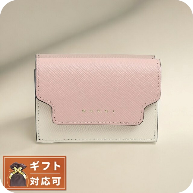 マルニ MARNI 三つ折り財布 PFMOW02U23-Z605M PFMOW02U23-LV520-Z605M レディース ピンクの通販は
