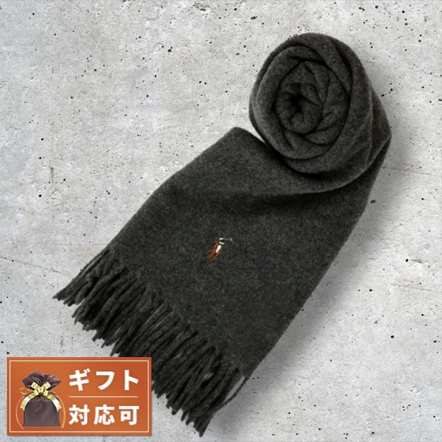 ポロラルフローレン POLO RALPH LAUREN マフラー PC1047-032 カラー刺繍ロゴ Barclay Heather マフラー