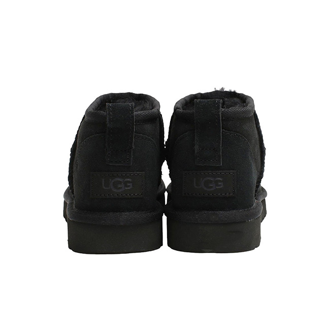 アグ UGG Classic Ultra Mini クラシックウルトラミニ ムートンブーツ 1116109-BLACK-8 レディース black 25.0cm 靴