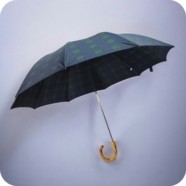 フォックスアンブレラズ FOX UMBRELLAS 折畳傘 メンズ TEL4-BKTA グリーン ネイビー チェック柄