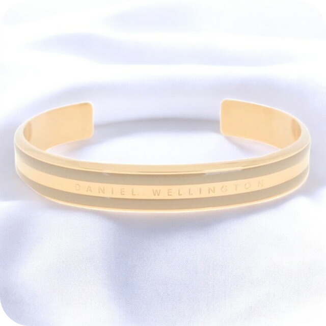 ダニエルウェリントン DANIEL WELLINGTON バングル ブレスレット レディース DW00400011 CLASSIC BRACELET DESERT SAND M ローズゴールド グレー