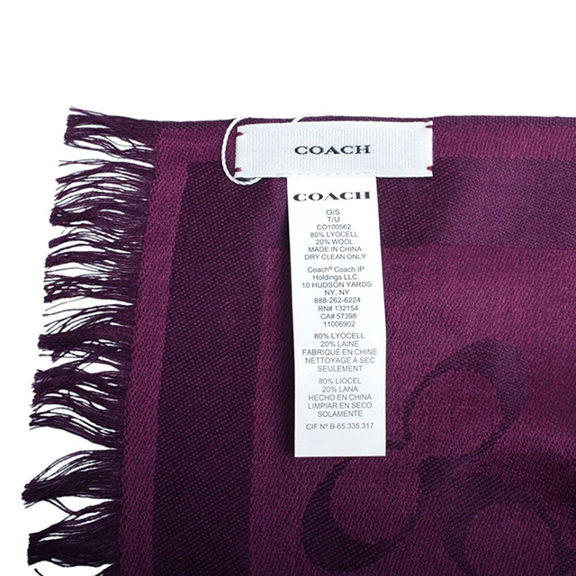 COACH コーチ レキシー マフラー ウール100% ストール COACH コーチ レキシー マフラー ウール100% ストール