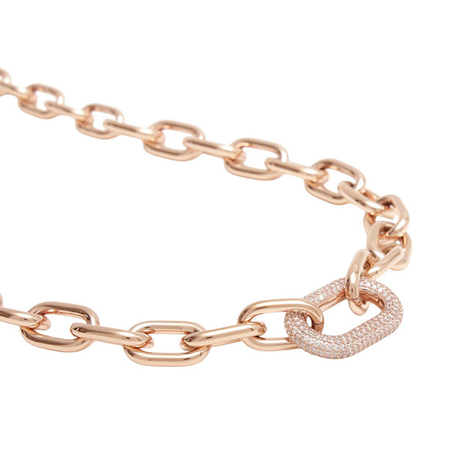 ダニエルウェリントン DANIEL WELLINGTON Crystal Link Necklace RG ネックレス DW00400571 レディース ローズゴールド_4
