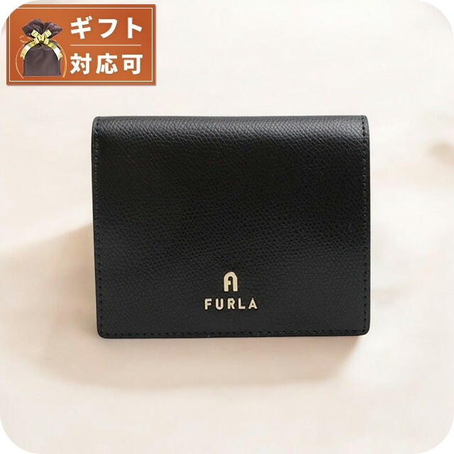 クラシック 財布 FURLA 正規 ウィメンズ レディース フルラ 黒 美品 小物