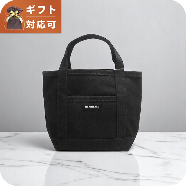 マリメッコ MARIMEKKO Mini Peruskassi 2 トートバッグ 44400-001 レディース ブラック ブランド 軽量 手提げ 高級 おしゃれ プレゼント 女性 実用的 かわいい
