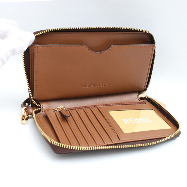 マイケルコース MICHAEL KORS 長財布 35F8GTVW9B-BROWN レディース アウトレット モノグラム ラウンドファスナー ブラウン ブランド ウォレット 高級 おしゃれ プレゼント 実用的_3
