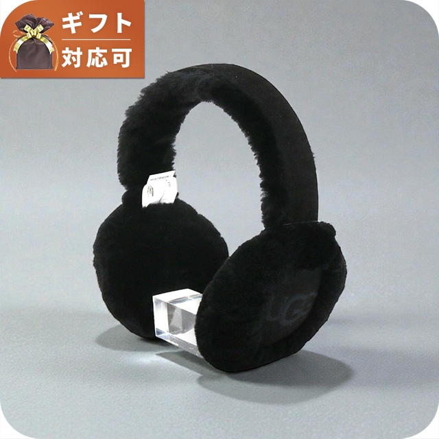 アグ UGG Sheepskin Embroidery Earmuff イヤーマフ 耳当て 20955-BLK レディース ブラック ブランド